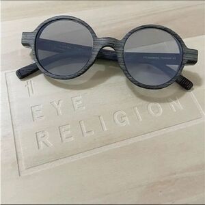 Morel 1880 2975 Wood Round Grey Sunglasses